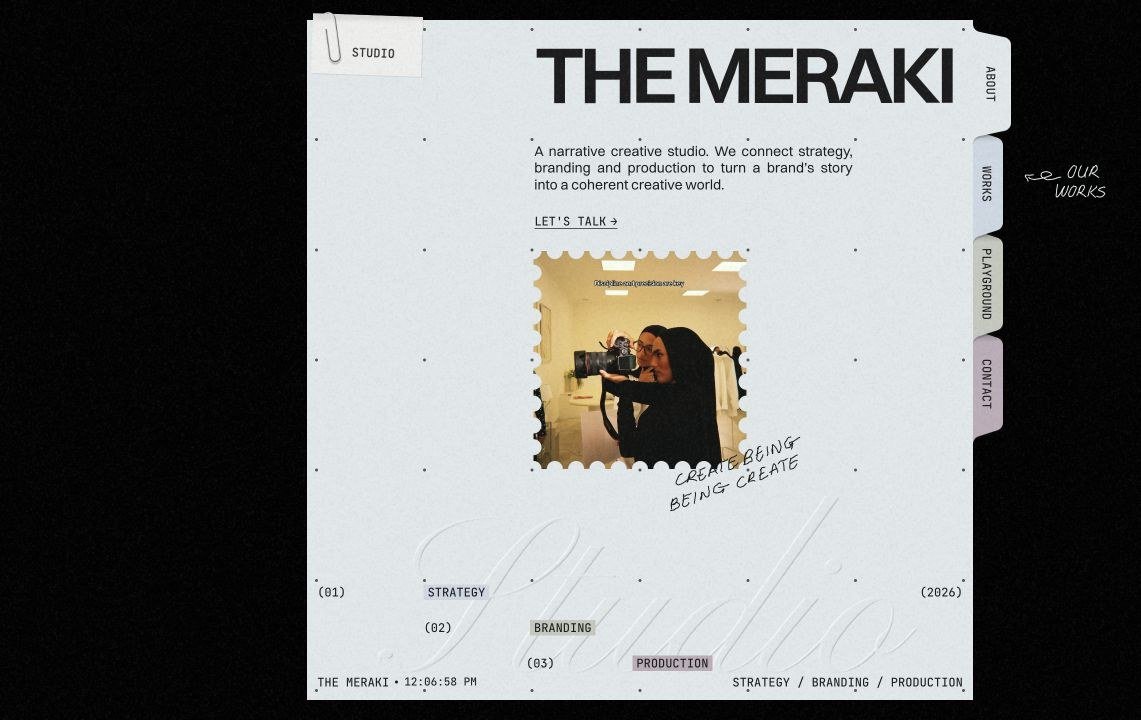 Aperçu du site The Meraki